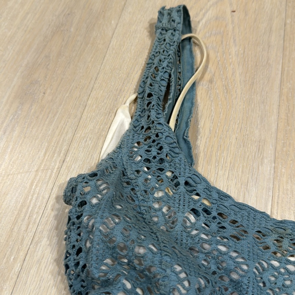 **Free People Blue Lace Coverup Dress - Picture 3 of 5